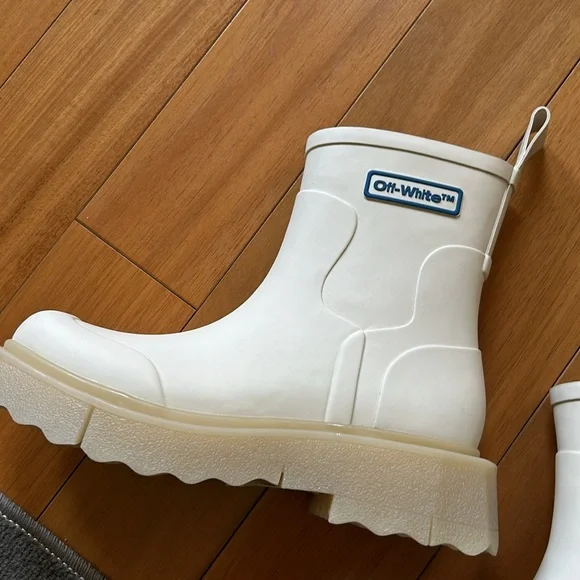 Off-White Men's Virgil Abloh Ankle Rain Boots